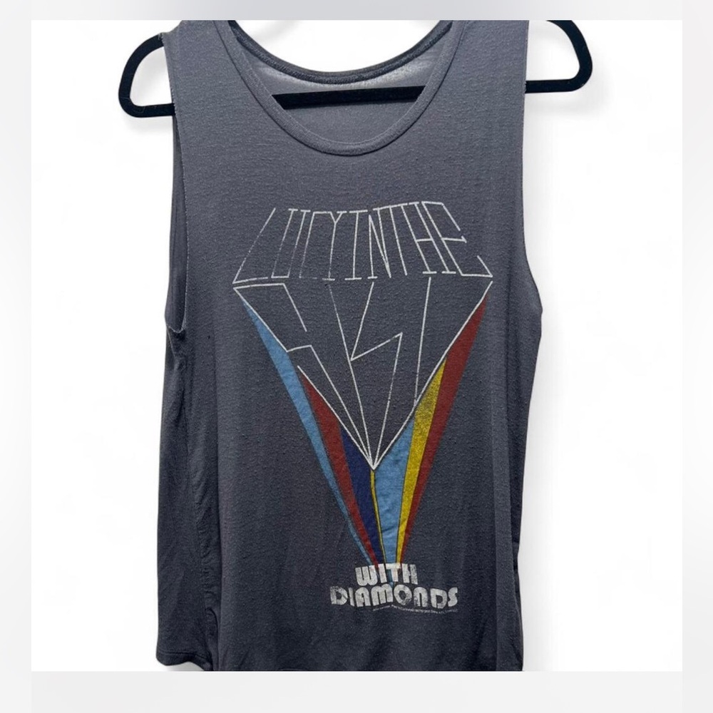 The Beatles Lucy In The Sky With Diamonds grey tank top